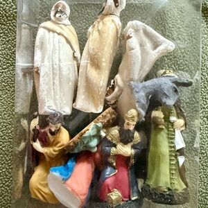 Set of Nativity Figurines, vintage & collectable. Made of different material